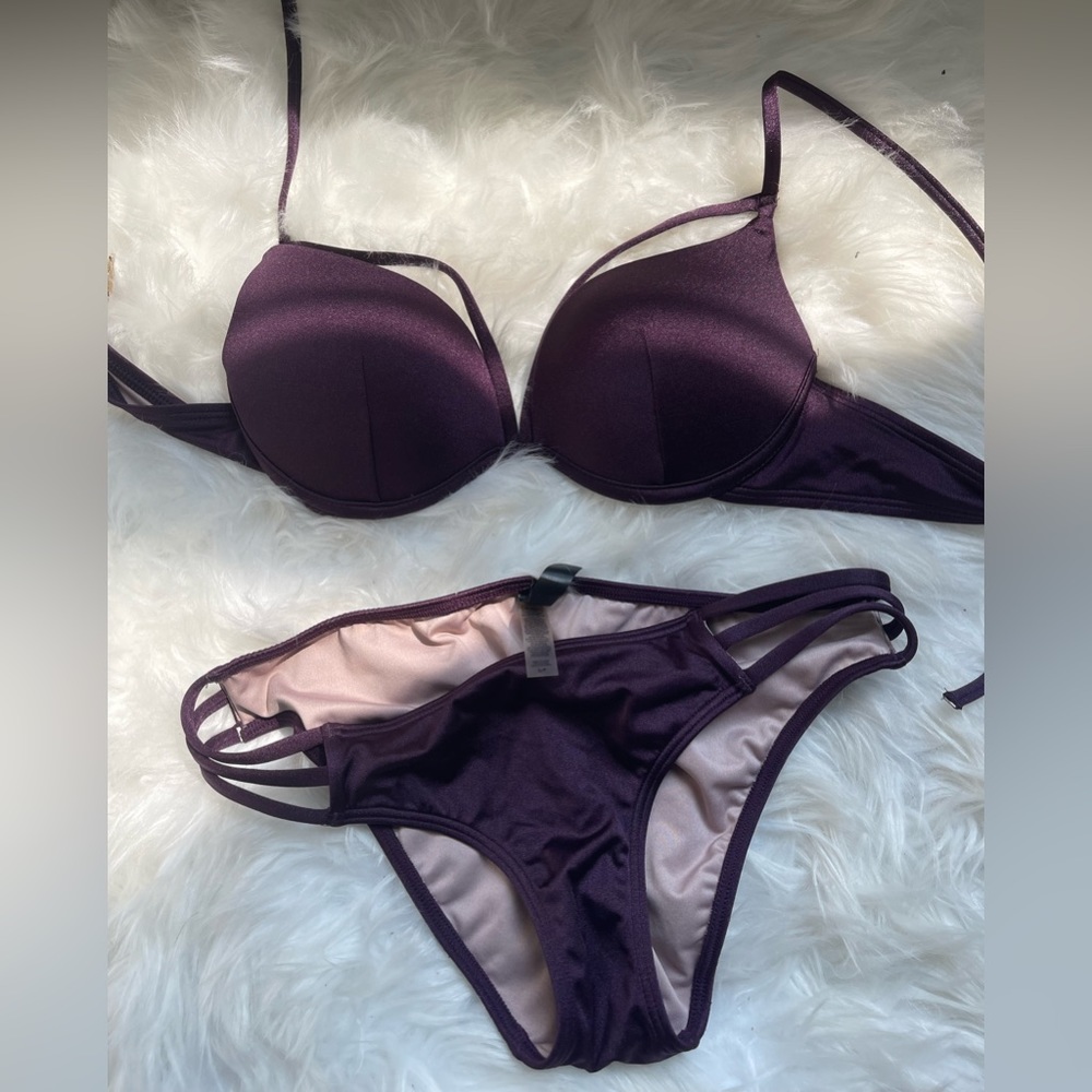 Victoria Secret Wine Colored Sexy Bikini Set
